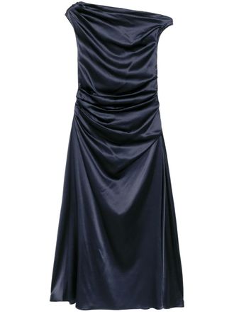 Staud Phare silk dress - women - Silk - 4 - Blue