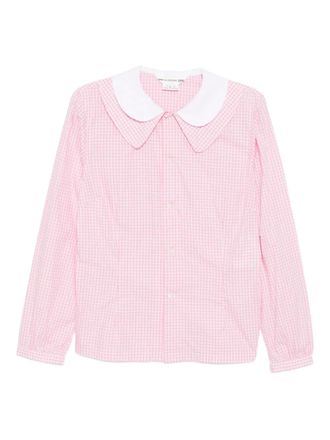 Comme Des Garçons double-collar shirt - women - Cotton - L - Pink