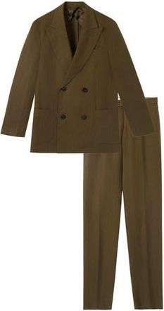 Fortela Marcello Linen Suit in Military Green at Nordstrom, Size 48 Eu
