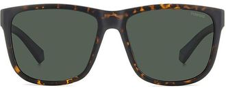 Polaroid PLD 2155/S Polarized HGC/UC Mens Sunglasses Tortoiseshell Size 57
