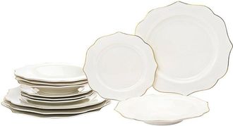 Godinger Arendale Porcelain 12pc Dinnerware Set