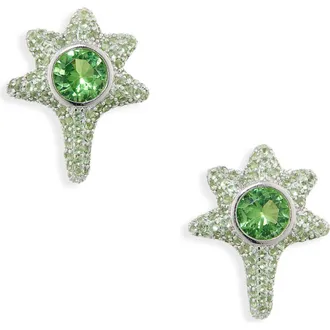 Collina Strada Coral Stud Earrings in Apple Green at Nordstrom