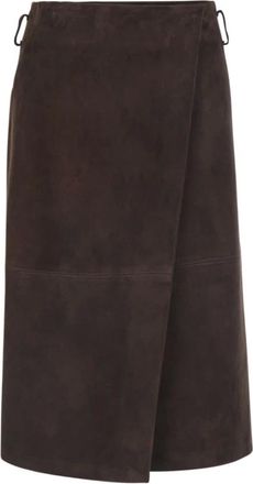 Semicouture Donna, Gonne, Marrone, S, new