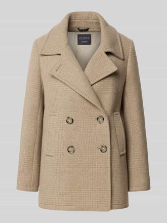 Cinzia Rocca Jacke aus Woll-Mix mit Reverskragen in Sand, Größe 36