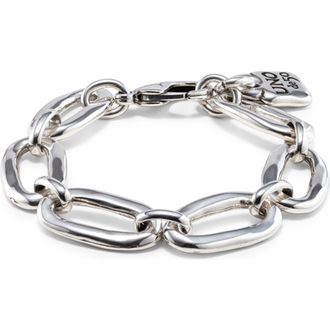 UNOde50 Oval Link Bracelet in Silver at Nordstrom, Size Medium