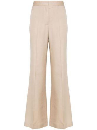 Stella McCartney high-waisted flared trousers - Neutrals