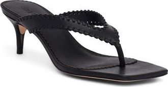 Cinq &agrave; Sept Frankie Thong Slide Sandal in Black at Nordstrom, Size 9.5Us