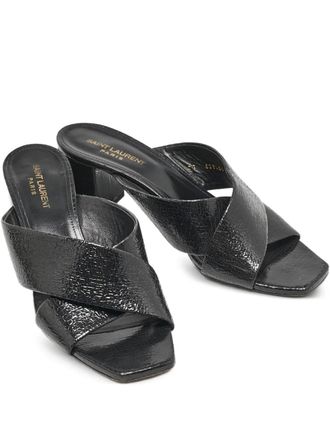 Saint Laurent 2024 75mm Loulou mules - Black