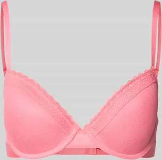 HUGO BOSS BH mit Spitzenbesatz Modell SARTORIAL in Pink, Gr&ouml;&szlig;e 75B