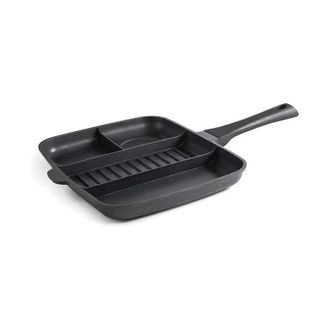 Lacor Sart&eacute;n Grill Antiadherente Titanium Pro 4 En 1 Aluminio 32x26 Cm Sart&eacute;n Multiusos Para Asar Lacor