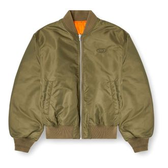 Diesel Jassen, Heren, Blauw, 2Xl, Omkeerbaar Gewatteerd Bomberjack