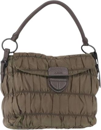 Prada Pre-owned Vintage Schoudertas - Dames - Vintage Schoudertas - Groen - ONE Size - Nylon - Vintage