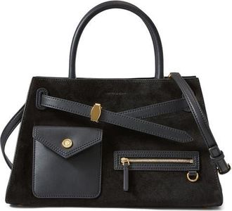 Veronica Beard Dash Cargo Top Handle Bag in Black at Nordstrom