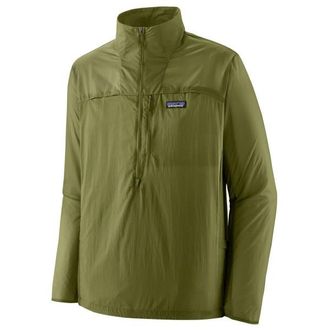 Patagonia Houdini Stash 1/2 Zip P/O Windjacke f&uuml;r Herren | oliv