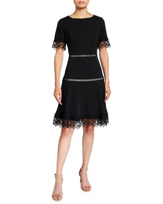 Shani Bar Shani A-Line Crepe Dress