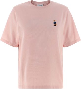 Maison Kitsuné Dressed Fox T Shirt Rosa-Donna