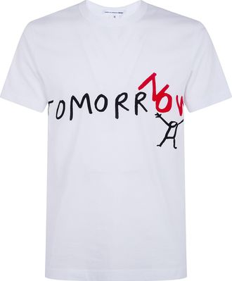 Comme Des Gar&ccedil;ons Printed Logo Tee