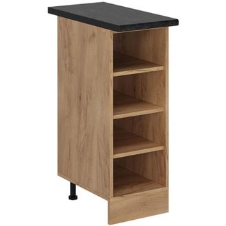 Vicco Estante De Cocina R-line, Roble Dorado, 30 Cm Et Antracita Vicco