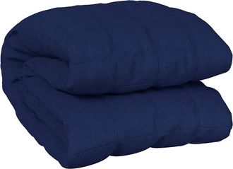 vidaXL Manta Con Peso Tela Azul 220x260 Cm 11 Kg Vidaxl