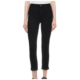 Liu Jo Ideale Straight Leg Jeans - Dames - Cropped Jeans - Zwart - W25 - Katoen - Jeans