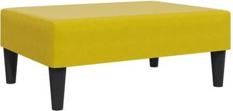 vidaXL Reposapi&eacute;s De Terciopelo Amarillo 77x55x31 Cm Vidaxl