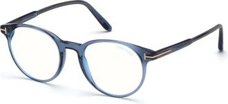 Tom Ford Stijlvolle Bril in Zwart - Heren - Brillen - Blauw - 49 MM - Accessoires