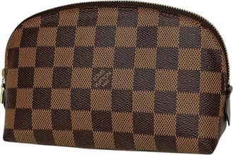 Louis Vuitton Brown Damier Canvas Pochette Pouch (Pre-Owned)