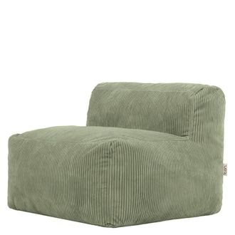 Icon Brand Puf sill&oacute;n modular de pana verde salvia