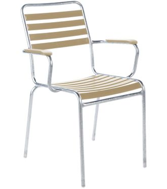 Schubiger M&ouml;bel L&auml;ttlistuhl Rigi mit Armlehnen