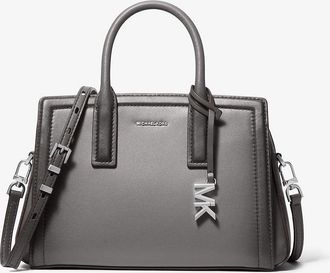 Michael Kors Laila Small Burnished Leather Satchel