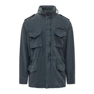 Bl'ker Light Jackets, male, Blue, Size: 2XL Field Jacket ML
