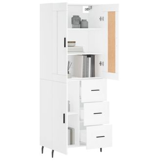 Berkfield Home Highboard White 69.5x34x180 cm Engineered Wood