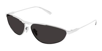 Balenciaga BB0417S 002 Mens Sunglasses Silver Size 66