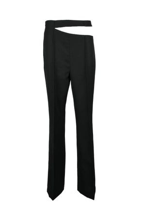R&oacute;he High-Waisted Trousers with Cut-Out Detail