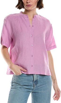 Eileen Fisher Eileen Fisher Mandarin Collar Linen Shirt