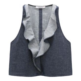 Dorothee Schumacher Dames, Tops, Blauw, Maat: L Denim