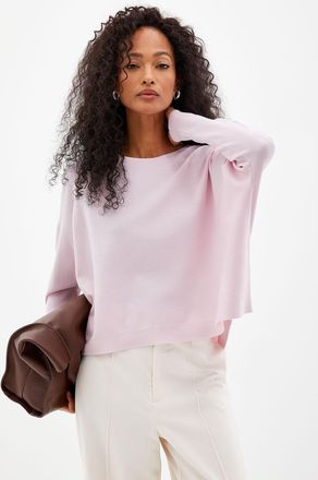 Contemporaine Womens Fine knit oversized boxy-fit boat-neck sweater