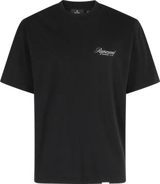 Represent Club Script T-shirt Zwart Korte Mouw - Heren - T-shirts - Zwart - M - Katoen - Tops