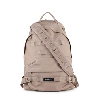Balenciaga Pink Beige Nylon Backpack (Pre-Owned)