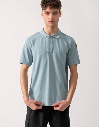 Parajumpers Mens Parajumpers Gangapuma Mens Polo Shirt - Smoke Blue 0323 - Size: 38