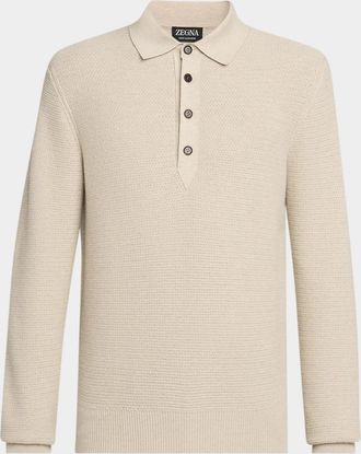 Ermenegildo Zegna Men & apos;s Oasi Cashmere Polo Shirt