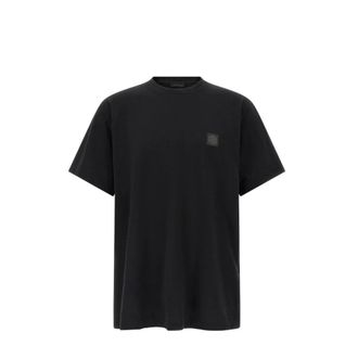Stone Island Ghost Patch Logo T Shirt - male - Stone Island - T-Shirts - Black - M - Tops