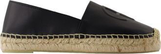 Anine Bing Paloma Espadrilles Flat Shoes - ANINE BING - Leather - Black