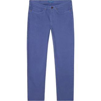 Robert Talbott Hudson Comfort Stretch 5 Pocket Pant in Pacific Blue at Nordstrom, Size 31 X 34