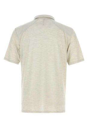 Veilance Mens Frame Polo Shirt Gray Wool Nylon