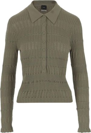 Pinko Top con colletto polo - Verde