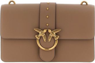 Pinko Pinko, Dames, Tassen, Beige, Maat: ONE Size Leer