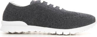 Kiton Kasjmier Veterschoen met Antislipzool - Heren - Sneakers - Grijs - 45 EU - Kasjmier - Schoenen