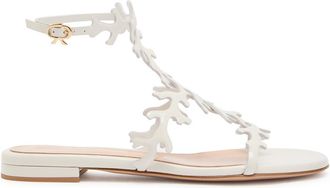 Gianvito Rossi Ocean Coral-design Glossed Nappa Sandals - White - 37 (IT37 / UK4)
