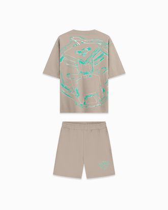 Black Bananas Black Bananas Kinderen Huge Sketch Twin Set, Zand